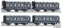 Tillig 1815 01815 Passenger coach set of the DRG with four passenger coaches, Ep. II
