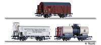 Tillig 1817 01817 Freight car set of the BDZ, DRG and _SD with one box car of the BDZ, one refrigerator c