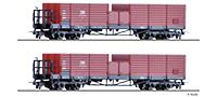 Tillig 5924 05924 Freight car set of the DR with two open cars OO, Ep. III