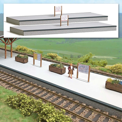 Busch 10003 2 Train platforms