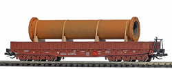Busch 31181 Flat wagon 4818 DR with flanges