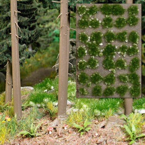 Busch 3557 Short tufts with stones summer