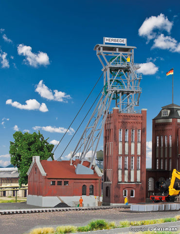 Kibri 39845 H0 Mine head tower with power house incl drive- replaces 49845