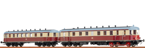 Brawa 44359 Diesel Railcar BR VT137 and Trailer BR VB147 DR AC Digital BASIC