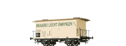 Brawa 47730 Covered Freight Car Brauerei Leicht Vaihingen K W St E