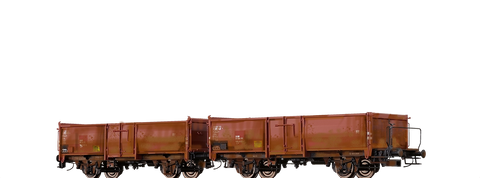 Brawa 48640 Open Freight Cars E037 SBB with turnip weathered set of 2