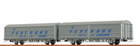 Brawa 48971 Sliding Wall Cars Hbis FERTRANS BB set of 2