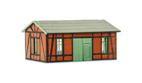 Vollmer 49380 TT Workshop with bricktimber-framed facade