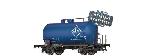 Brawa 50036 Lightweight Tank Car Uerdingen Z P ARAL DB weathered