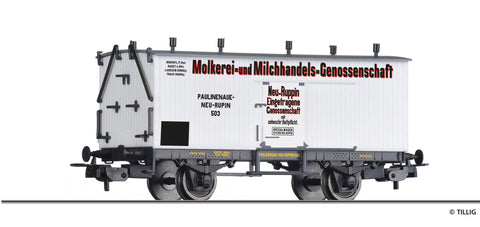 Tillig 76796 Refrigerator Car Of The Molkerei- Und Milchhandels-Genossenschaft Neu-Ruppin Of The PNE