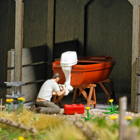 Busch 79815 Repairing a boat