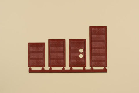 Auhagen 80225 Blind windows, red