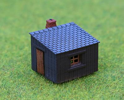 Platelayers Hut Rtp 3D Printed N Scale
