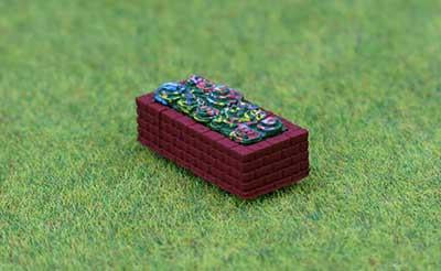 Flower Bed Rtp 3D Printed OO Scale