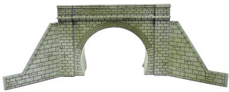 Double Track Tunnel Mouth Kit Circ Walls N Scale