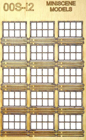 Industrial Window Frames OO Scale