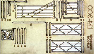 Wooden Rural Gates OO Scale
