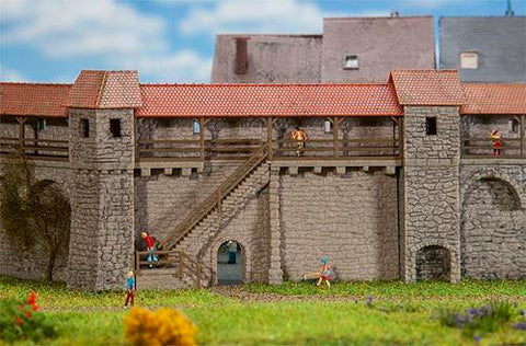 Faller 232353 City Wall With Stairs Kit