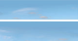 Art Printers iD Backscenes Sky Papers Blue Sky 502 15" Standard Scene A Mirrored