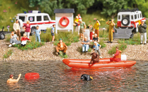 Busch 7897 Water Rescue With Inflatable Boat