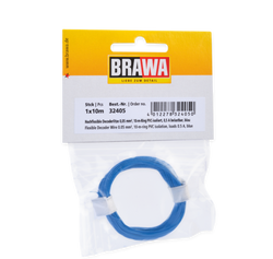 Brawa 32405 Flexible Decoder Wire 0 05 mm blue