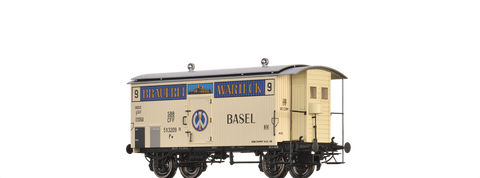 Brawa 47877 Covered Freight Car K2 Brauerei Warteck SBB