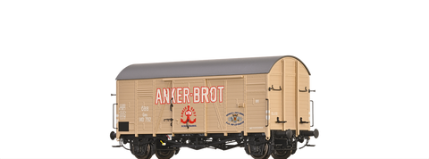 Brawa 47988 Covered Freight Car Gms Anker Brot DB