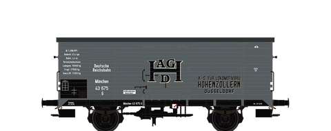 Brawa 67467 Covered Freight Car G Hohenzollern DRG