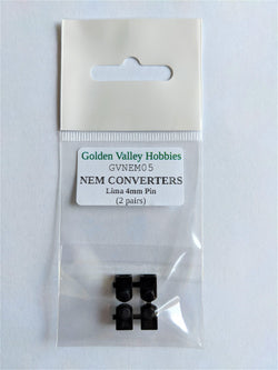 Golden Valley Hobbies GV7132 GVNEM05 Conversion NEM pockets for Lima wagons with 4mm pin 2 pairs
