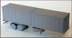 Knightwing KWH3 2 x 20 Foot Container Trailer with 2 Containers 