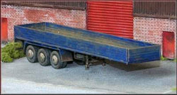 Knightwing KWH4 3 Axle Flatbed Truck Trailer with Planked Sides 