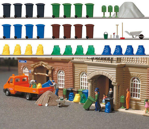 Busch 1136 Garbage And Trash Set