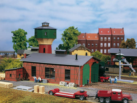 Auhagen 11403 HO Double track locomotive shed