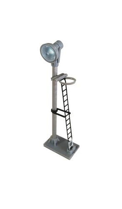 Berko BL13B Single Spotlight Head Short Lamp Black Ladder With White Base