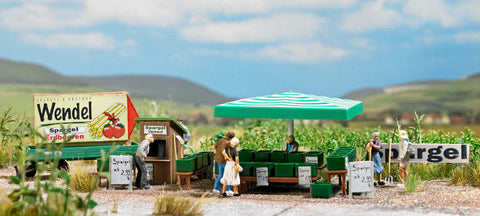 Busch 1074 Asparagus sales stand