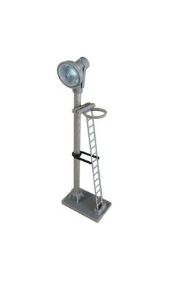 Berko BL14S Single Spotlight Head Short Lamp Yellow LED Silver Ladder