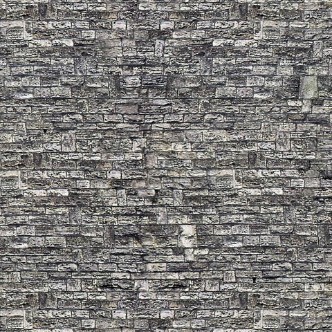 Vollmer 47367 N Embossed Card Weathered Stone Sheet 250x125mm