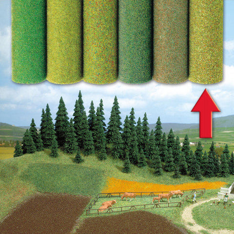 Busch 7236 4 colour large Grass Mat 200 x 80 cm