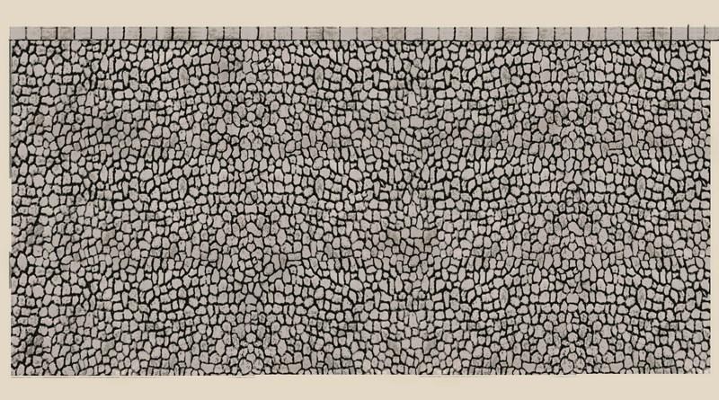 3x Basalt Wall embossed card sheet 250x125mm OO/HO 3x Basalt Wall embossed card sheet 250x125mm OO/HO