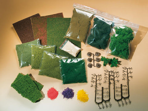 Auhagen 76990 HO Set of scenery material