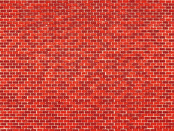 Auhagen 50104 Card sheet (5) red brick wall