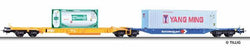 Tillig 76670 Container car Sdggmrs 744 Kombiwaggon of the DB AG with o