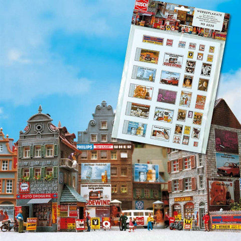 Busch 6030 OO/HO Advertising poster set