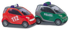 Busch 8351 N Smart Police Car & Fire Car