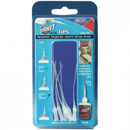 Roket Glue Fine Applicator Tips x 6