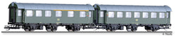 Tillig 01015 Passenger coach set of the DB with one 1st2nd class and one 2nd class passenger coach