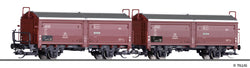 Tillig 1032 Freight Car Set Of The DB With Two Sliding Roof-Sliding Wall Cars Kmmgks 58 Ep III