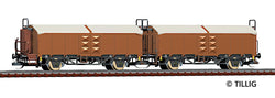 Tillig 1034 Freight Car Set Of The CSD With Two Sliding Roof Cars Utztms Ep IV