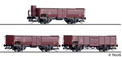 Tillig 1035 Freight Car Set Of The DB With Three Open Cars With Load Ep III