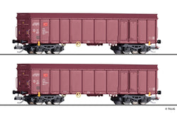 Tillig 1037 Freight Car Set Of The DB AG With Two Open Cars Ealos-X Ep VI